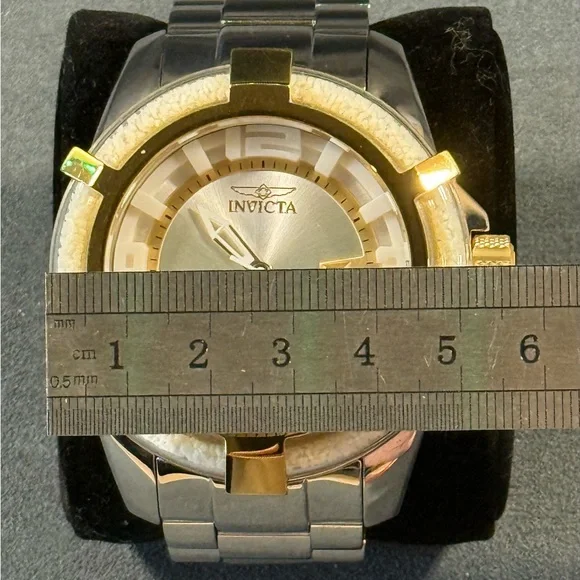 ThermoGlow Men Model 42343 - Men's Watch Quartz Two-Tone Silver and Gold